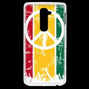 Coque LG G2 Rasta Peace and Love 15