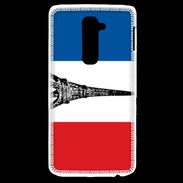 Coque LG G2 Drapeau français et Tour Eiffel