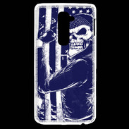 Coque LG G2 Tête de mort Biker USA