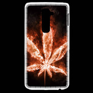 Coque LG G2 Cannabis en feu