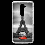 Coque LG G2 Vintage Tour Eiffel et 2 cv
