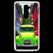 Coque LG G2 2cv verte de collection