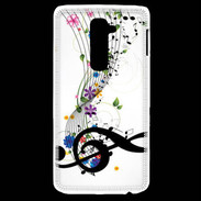 Coque LG G2 Farandole de notes de musique 1