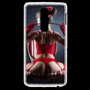 Coque LG G2 Fille sexy sous vêtements rouges
