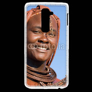 Coque LG G2 Femme tribu afrique