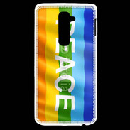 Coque LG G2 Rainbow peace 5