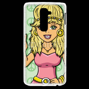 Coque LG G2 Hippie en dessin