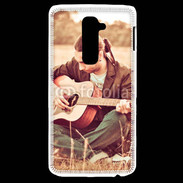 Coque LG G2 Guitariste peace and love 1