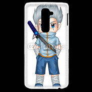 Coque LG G2 Chibi style illustration of a superhero 2