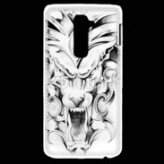 Coque LG G2 visage de gargouille en dessin 25
