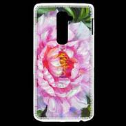 Coque LG G2 Fleur en peinture