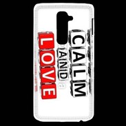 Coque LG G2 Keep calm et love me