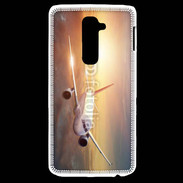 Coque LG G2 Avion de ligne au coucher de soleil