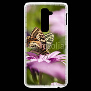 Coque LG G2 Fleur et papillon