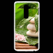 Coque LG G2 Galet et feuilles mouillées