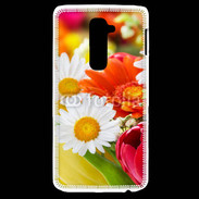 Coque LG G2 Fleurs des champs multicouleurs