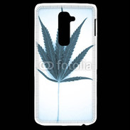 Coque LG G2 Marijuana en bleu et blanc