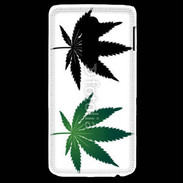 Coque LG G2 Double feuilles de cannabis