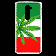 Coque LG G2 Drapeau italien cannabis