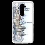Coque LG G2 Vintage Paris en dessin 2