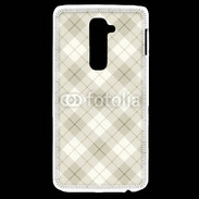 Coque LG G2 Effet écossais beige clair