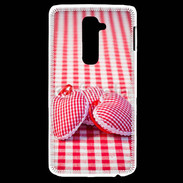 Coque LG G2 Mode vichy et petit coeur