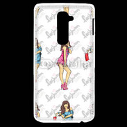 Coque LG G2 Illustration fashion girl 2