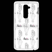 Coque LG G2 Illustration fashion girl 3