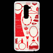 Coque LG G2 Fond fashion rouge