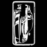 Coque LG G2 Illustration voiture de sport en noir et blanc