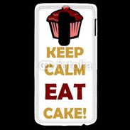 Coque LG G2 Keep calm eat cake