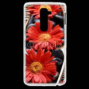 Coque LG G2 Fleurs Zen rouge 10