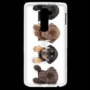 Coque LG G2 Alignement de petits chiens