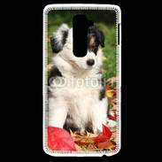 Coque LG G2 Adorable chiot Border collie