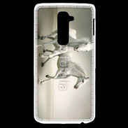 Coque LG G2 Chevaux blancs