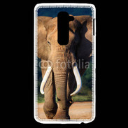 Coque LG G2 Éléphant de face