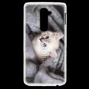 Coque LG G2 Chaton aux yeux bleus 10
