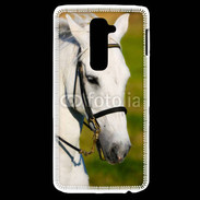 Coque LG G2 Portrait cheval blanc 25