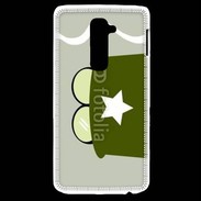 Coque LG G2 Moustache et cigare
