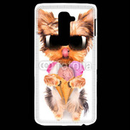 Coque LG G2 Yorkshire avec un cornet de glace