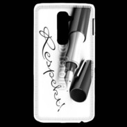 Coque LG G2 Respect en écriture