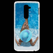 Coque LG G2 Femme à la piscine