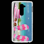 Coque LG G2 La vie en rose à la plage