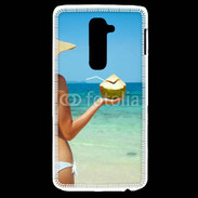 Coque LG G2 Cocktail noix de coco sur la plage 5