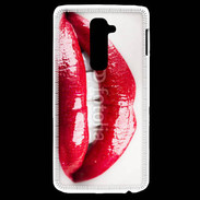 Coque LG G2 Bouche sexy gloss rouge