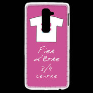 Coque LG G2 3/4 centre G Bonus offensif-défensif Rose