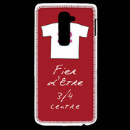 Coque LG G2 3/4 centre G Bonus offensif-défensif Rouge