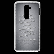 Coque LG G2 Sympathiser Noir Citation Oscar Wilde