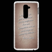 Coque LG G2 Sympathiser Rouge Citation Oscar Wilde