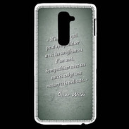 Coque LG G2 Sympathiser Vert Citation Oscar Wilde